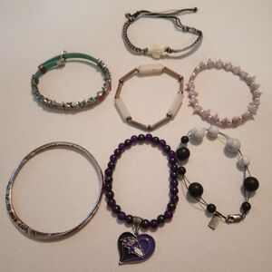 #463.  7 Piece Assorted Bracelet Bundle